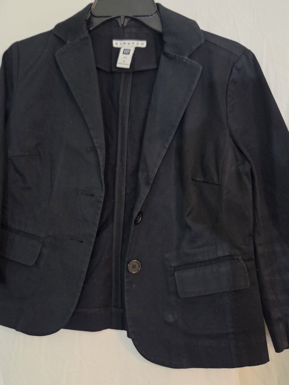 GAP Black Women’s Stretch Two-Button Blazer